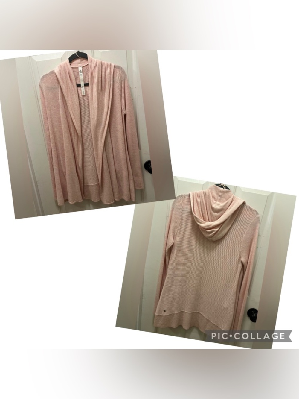🍋 LIKE NEW Lululemon Sundown Sweater Wrap in Heathered Ballet Slipper - Sz 8
